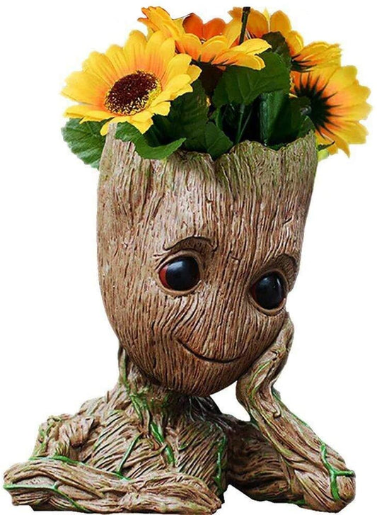 Baby Groot Pen Pot Tree Man Pens Holder or Flower Pot