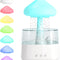 Cloud Humidifier Water Drip, Mushroom Humidifier for Bedroom, White Aroma Diffuser, Mushroom Cloud Aromatherapy, 7-Color Essential Oil Diffuser, Cloud Humidifier Raindrop for Home Sleeping