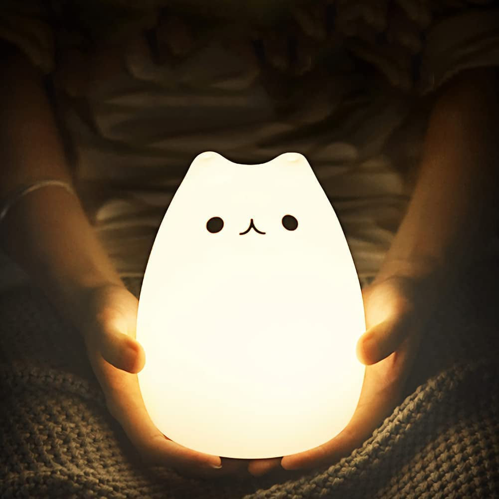 charming cat cuddle night light